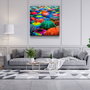 Wallity Cuadro Decorativo de Vidrio Templado Multicolor 60 x 60